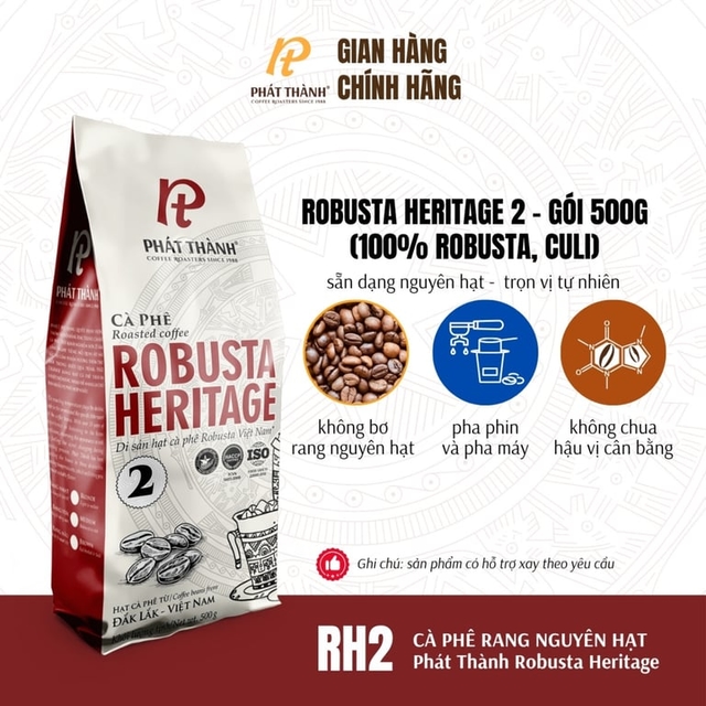 Cà phê nguyên hạt Robusta Heritage 2