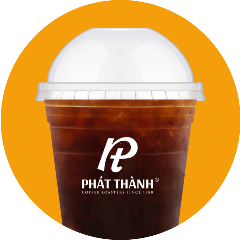 Cà phê đen đá pha máy