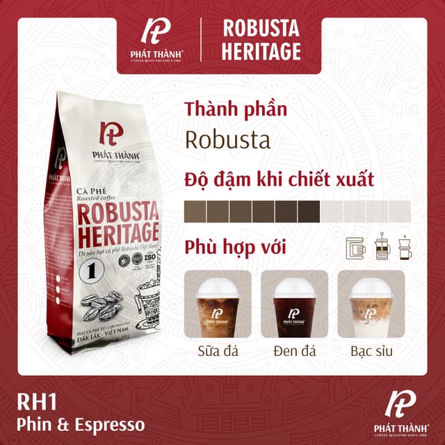 Cà phê nguyên hạt Robusta Heritage 1