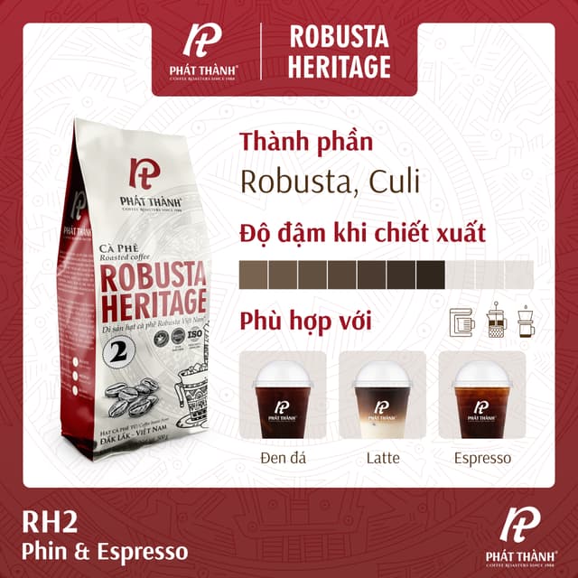Cà phê nguyên hạt Robusta Heritage 2