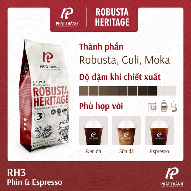 Cà phê nguyên hạt Robusta Heritage 3