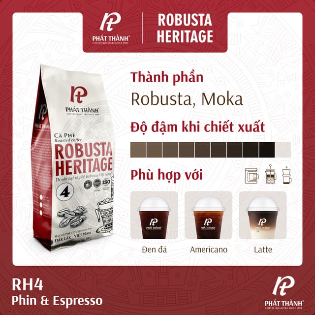 Cà phê nguyên hạt Robusta Heritage 4
