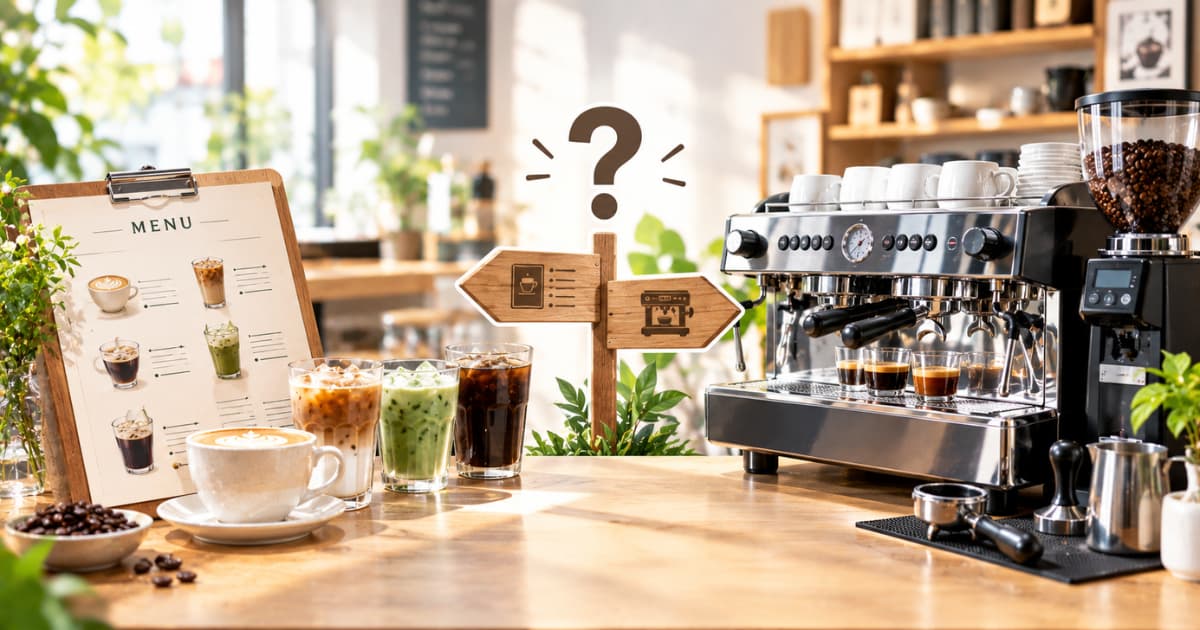 Chọn thiết bị pha cà phê cho quán: Bắt đầu từ menu hay từ máy?