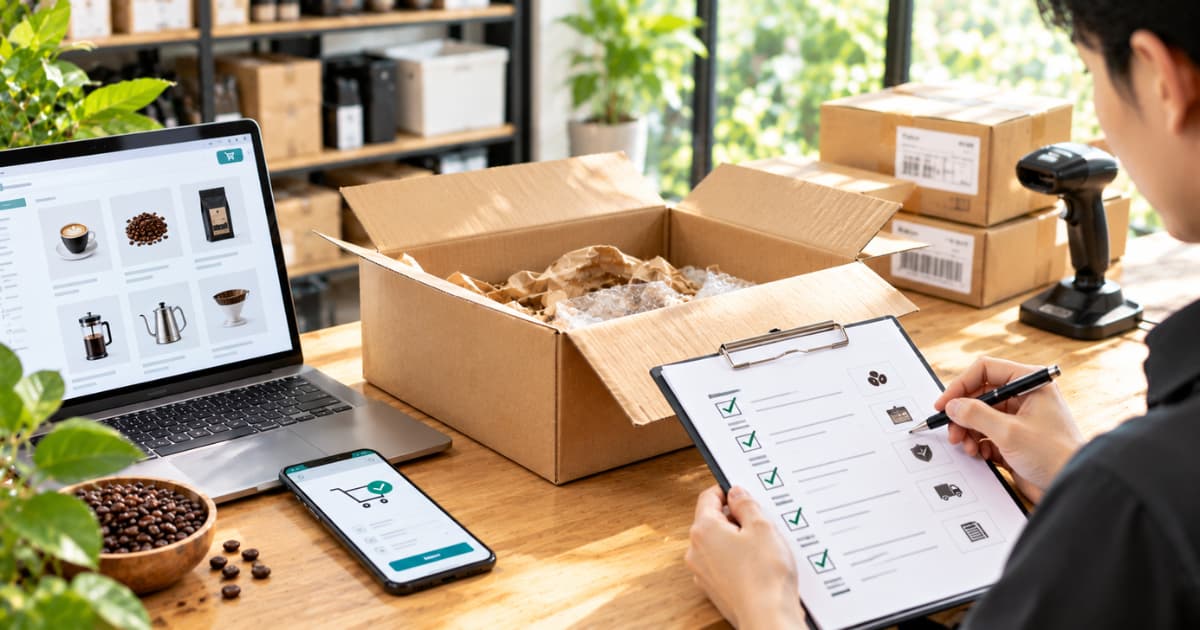 Đặt hàng cà phê online: 6 điểm cần kiểm tra trước khi đơn rời kho